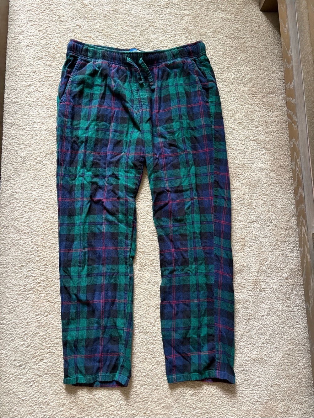 Old Navy Green and Navy Plaid Men's Jogger Pants
